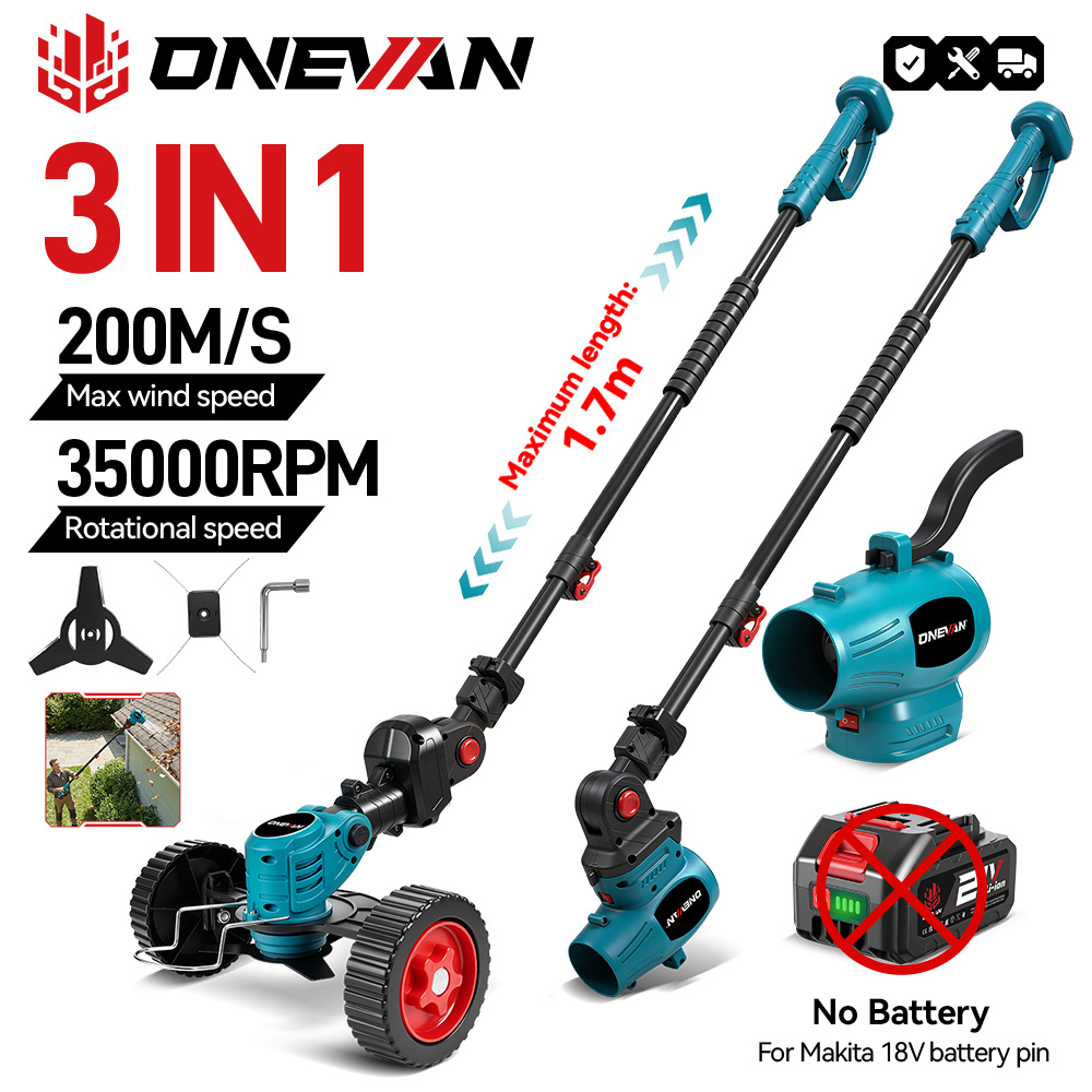 Hedge Trimmer Cordless - ONEVAN 3IN1 2500W Electric Lawn Mower