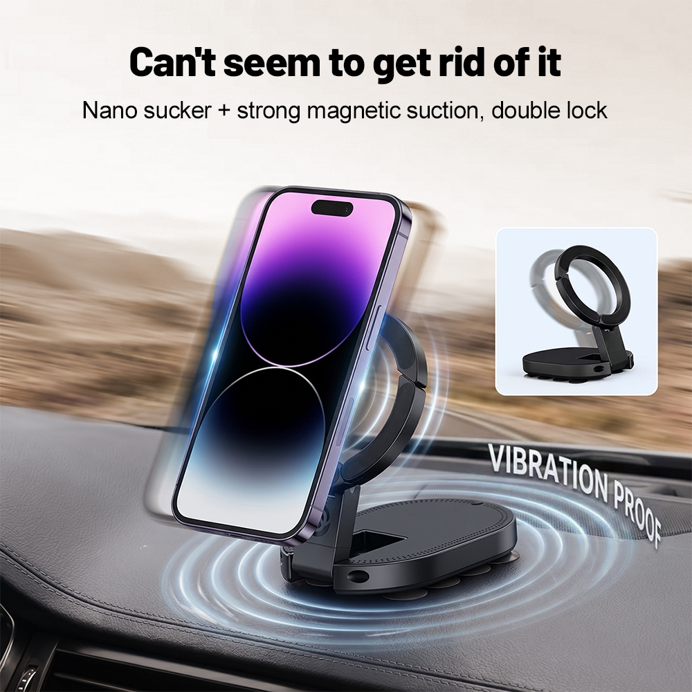 Outdoor Usb Power Supply - 360° Rotation 3‑In‑1 Suction Cup Magnetic