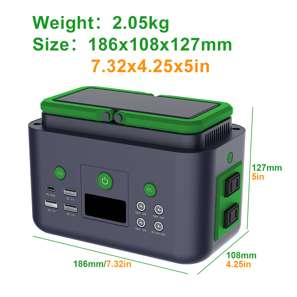 200W Portable Solar Power Stat - огляд і ціна Outdoor Power Bank With Ac Outlet