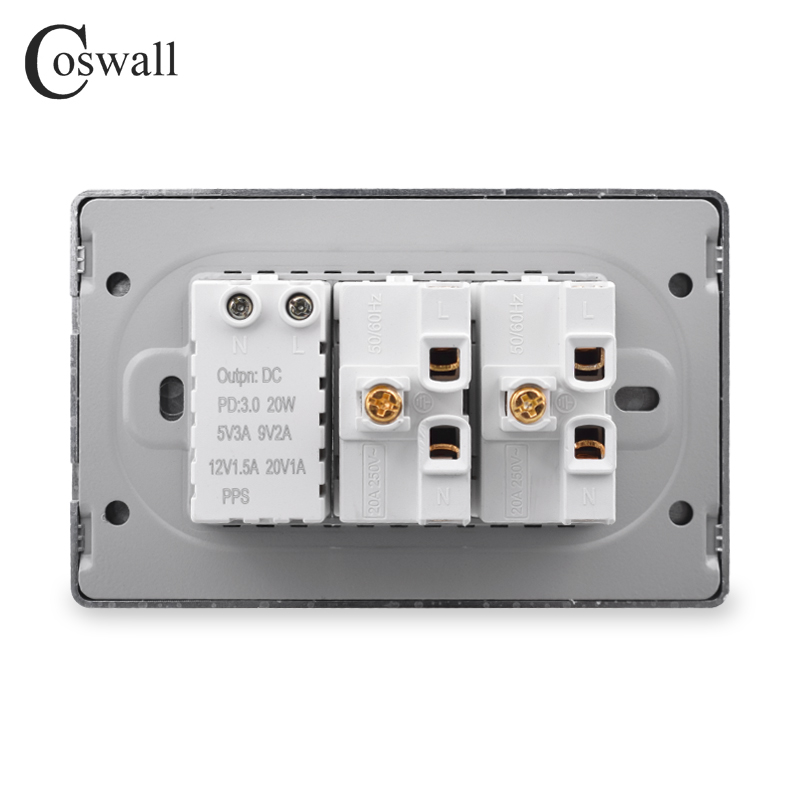 Coswall PC Brazil Standard 20A - огляд і ціна Outdoor Power Socket