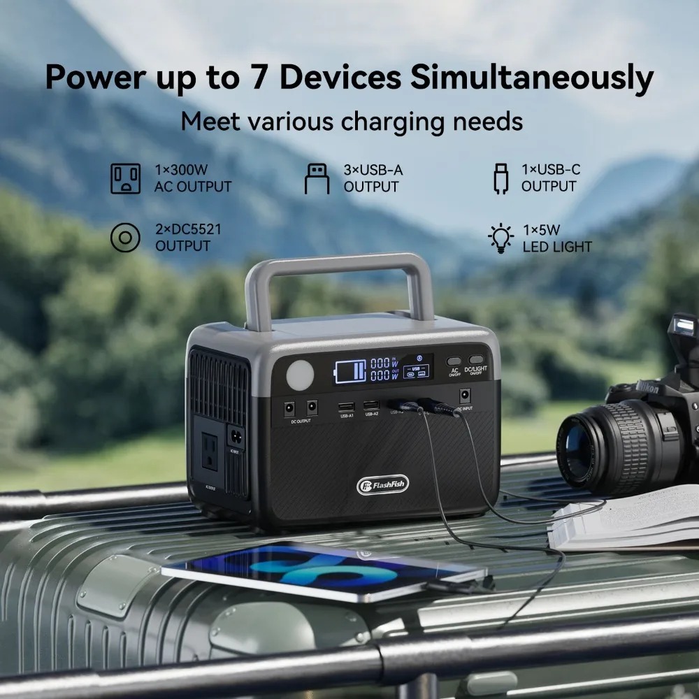 230.4Wh LiFePO4 300W (Peak 600 - огляд і ціна Outdoor Power Bank With Ac Outlet