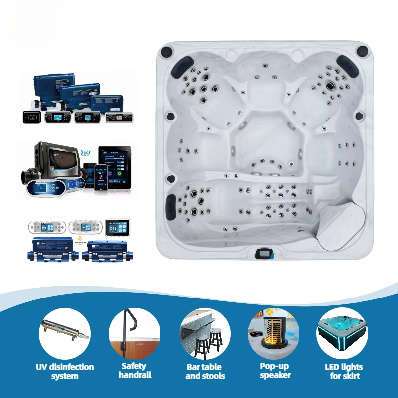 Freestanding Acrylic 6-Person  - огляд і ціна Outdoor Power For Hot Tub