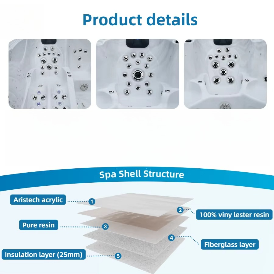 Freestanding Acrylic 6-Person  - огляд і ціна Outdoor Power For Hot Tub