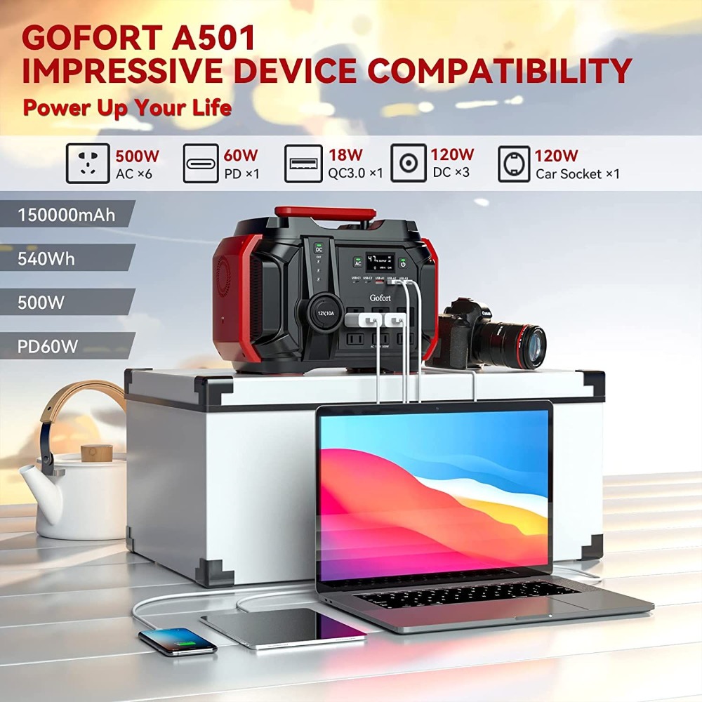 Portable Power Station 540Wh/5 - огляд і ціна Ac Outdoor Power